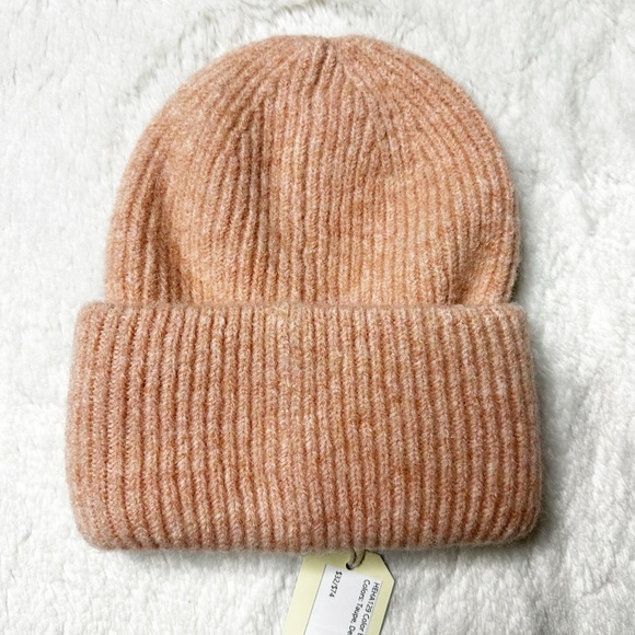 NWT Revolve Hat Attack Color Bar Ribbed Knit Beanie in Blush Women’s OS - Picture 3 of 7